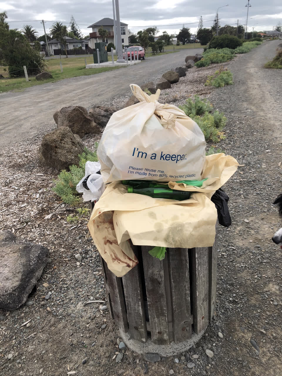 The photograph attached to this rubbish/recycling report