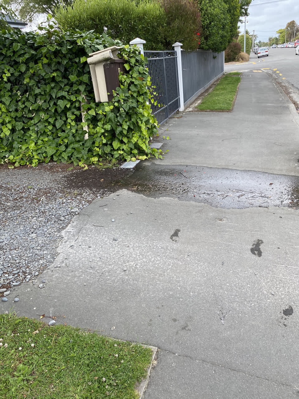 The photograph attached to this water leak report