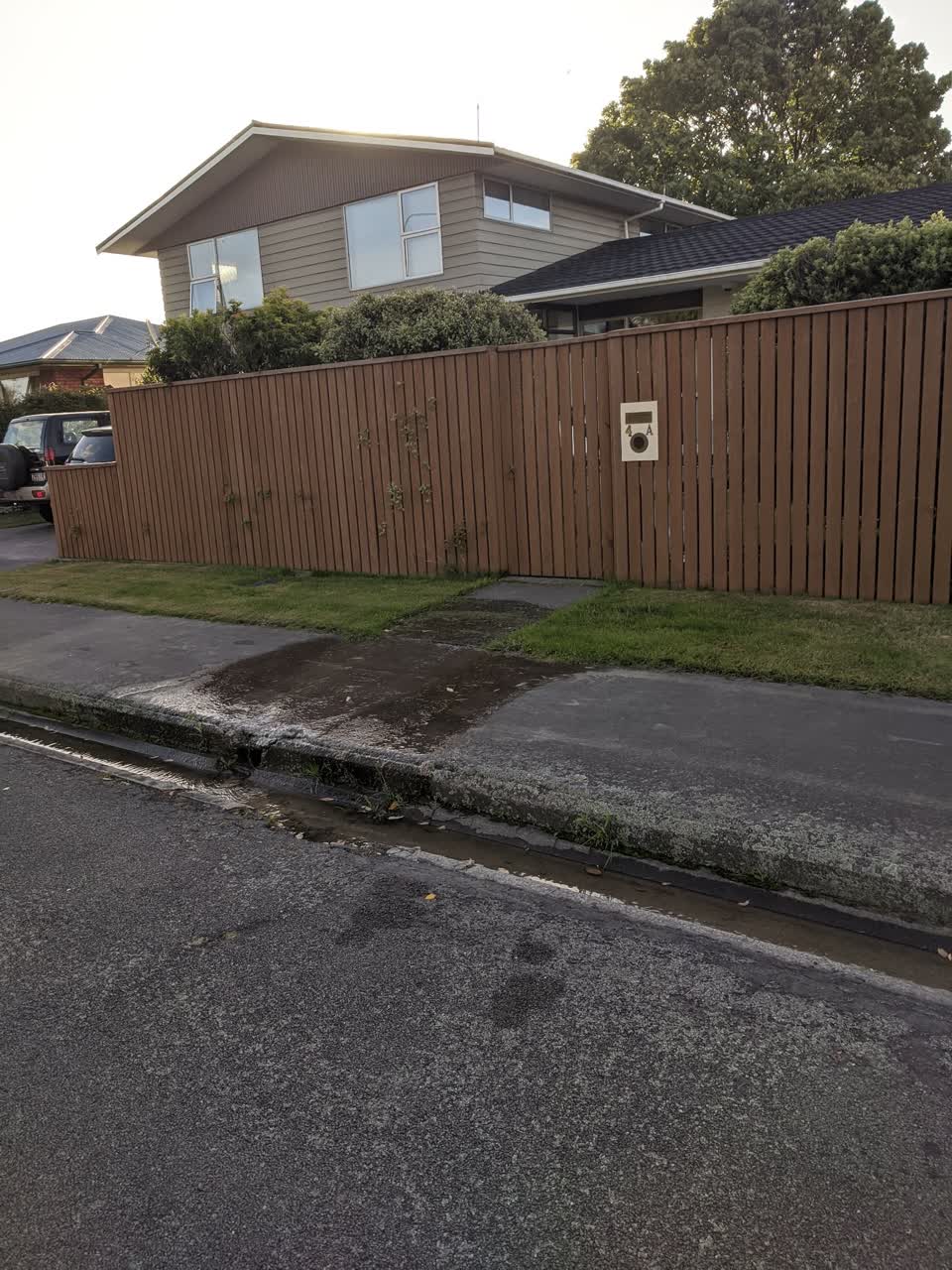The photograph attached to this water leak report