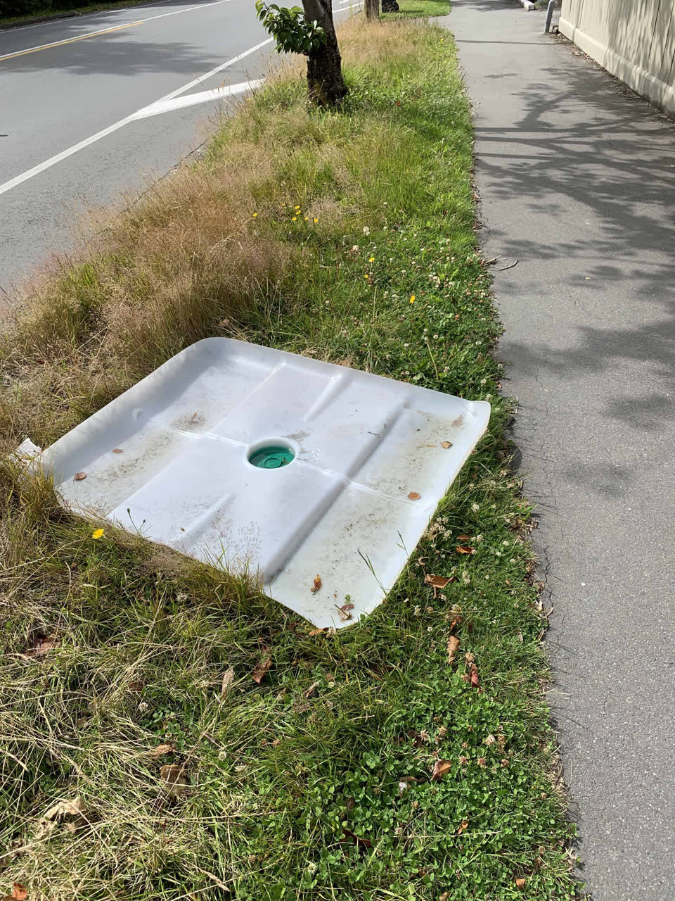 The photograph attached to this rubbish/recycling report
