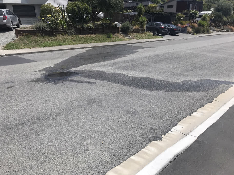 The photograph attached to this water leak report