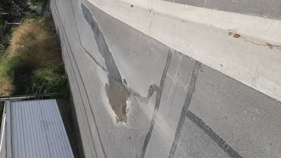 The photograph attached to this water leak report