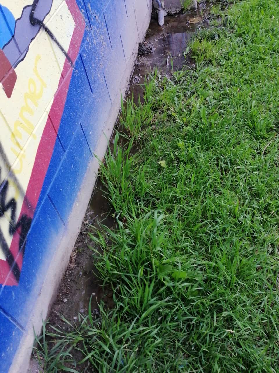 The photograph attached to this flooding report