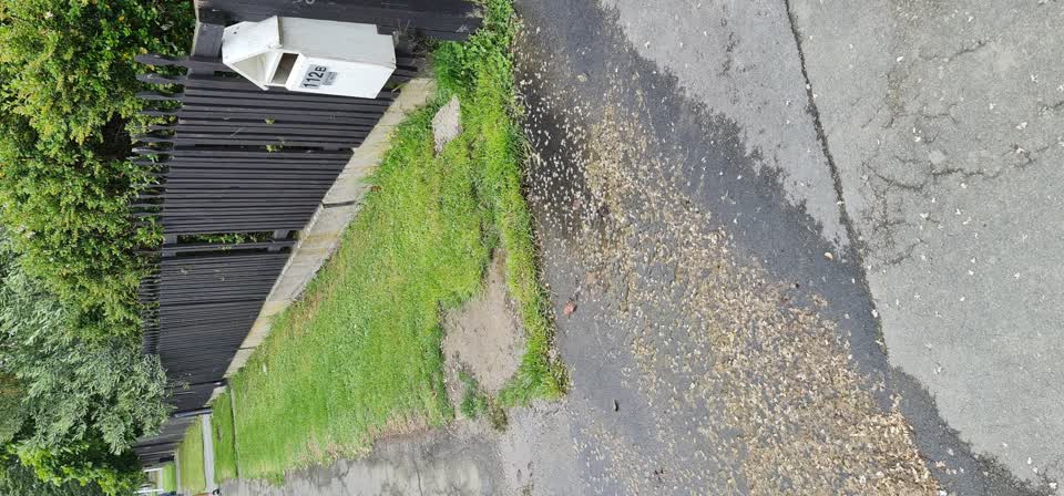 The photograph attached to this water leak report