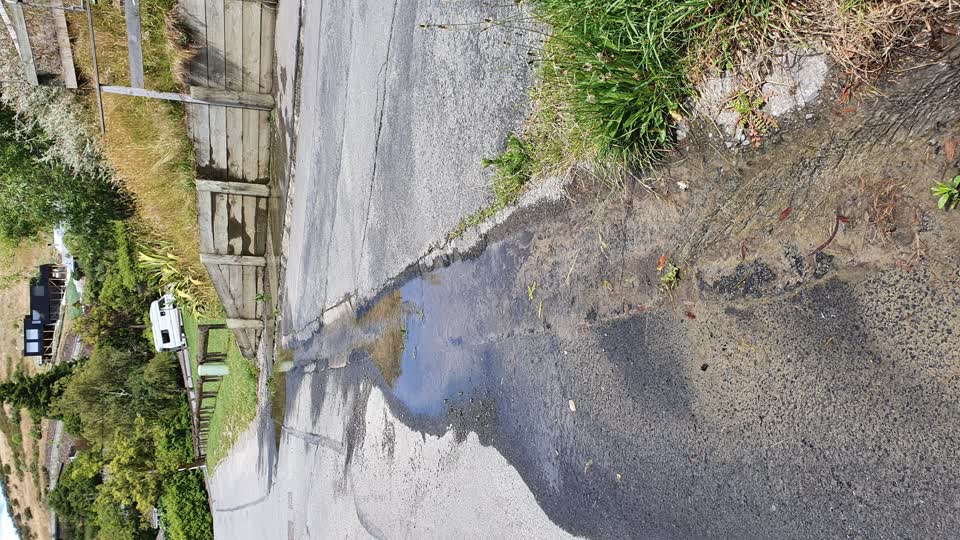 The photograph attached to this water leak report