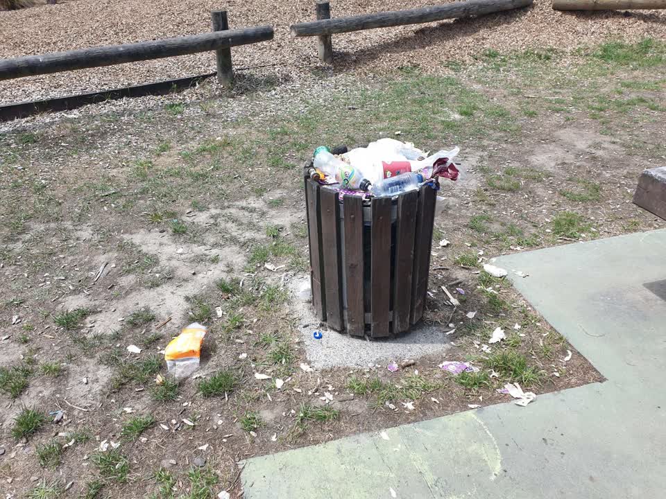 The photograph attached to this rubbish/recycling report