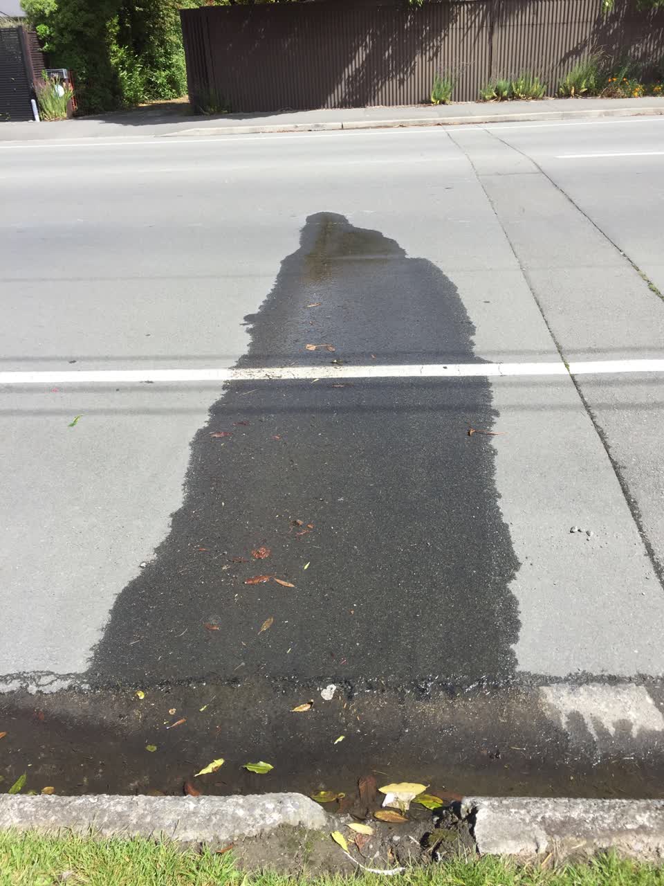 The photograph attached to this water leak report