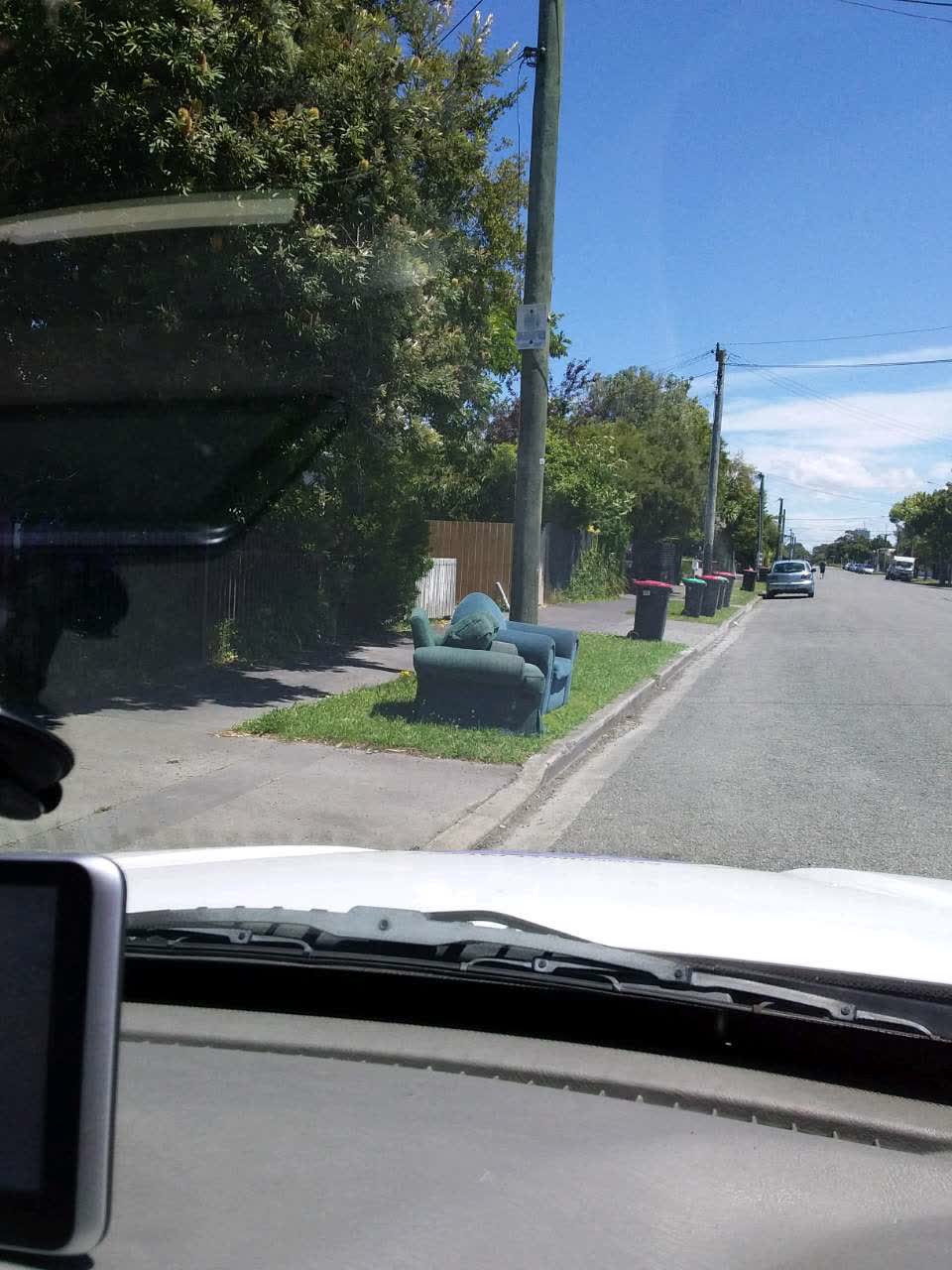 The photograph attached to this rubbish/recycling report