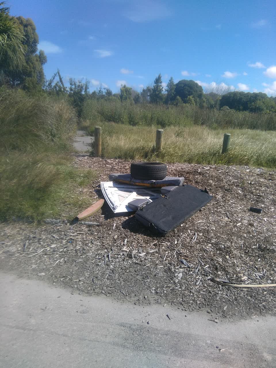 The photograph attached to this rubbish/recycling report