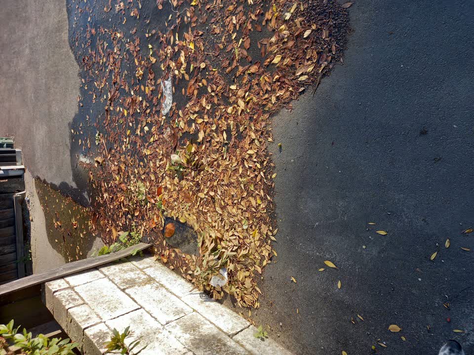 The photograph attached to this water leak report