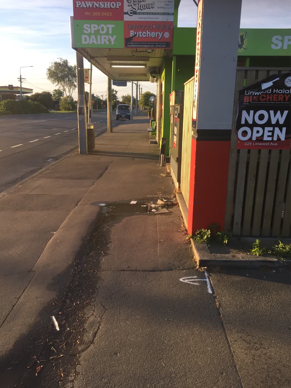 The photograph attached to this water leak report