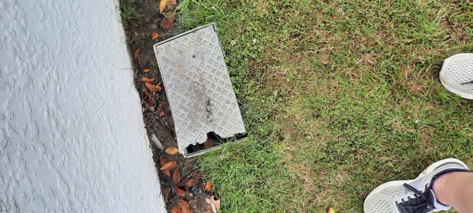 The photograph attached to this flooding report