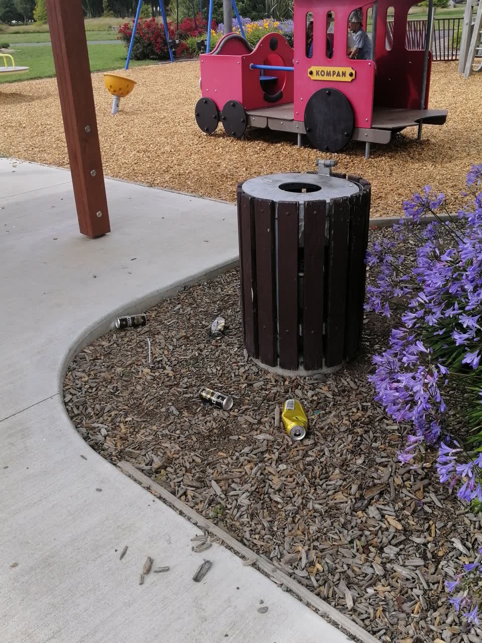 The photograph attached to this parks report
