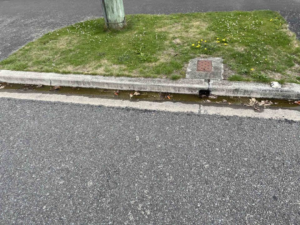 The photograph attached to this water leak report