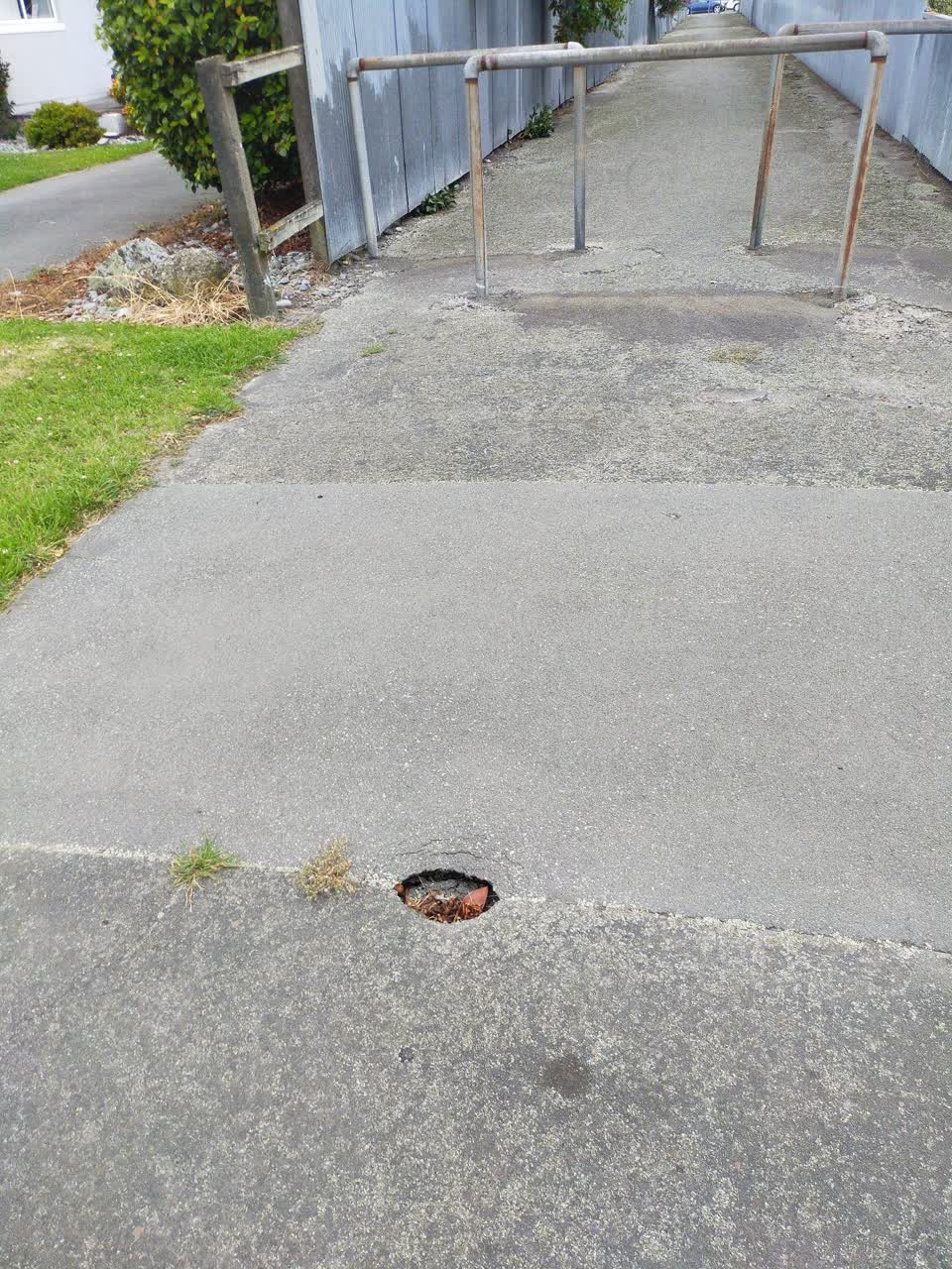 The photograph attached to this roading/streets report