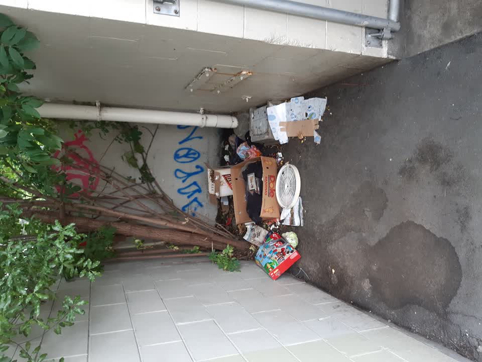 The photograph attached to this rubbish/recycling report