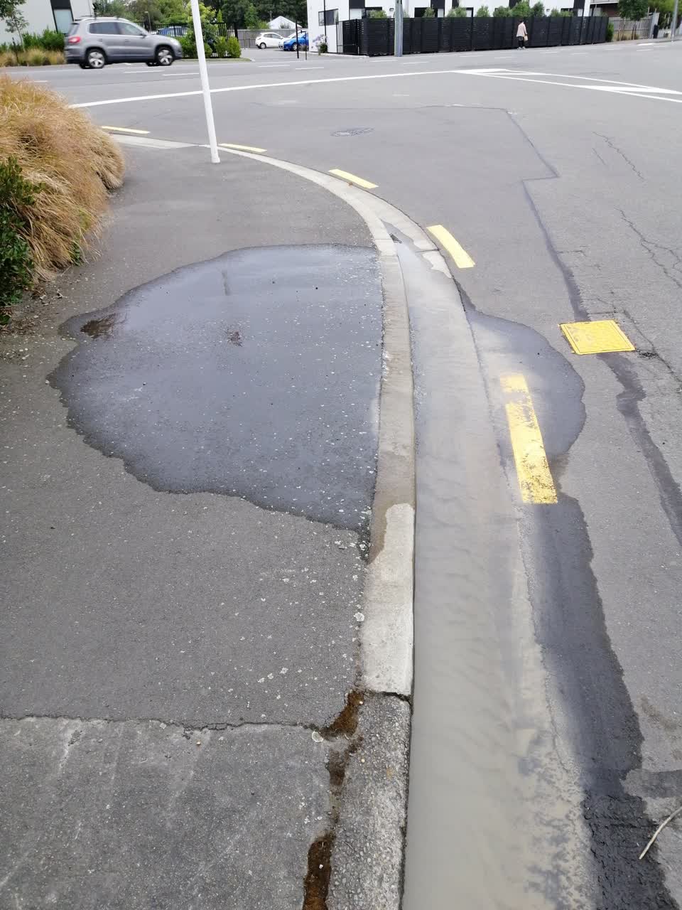 The photograph attached to this flooding report