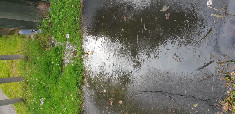 The photograph attached to this water leak report