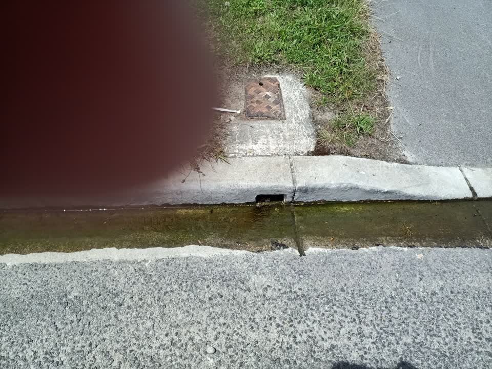 The photograph attached to this water leak report