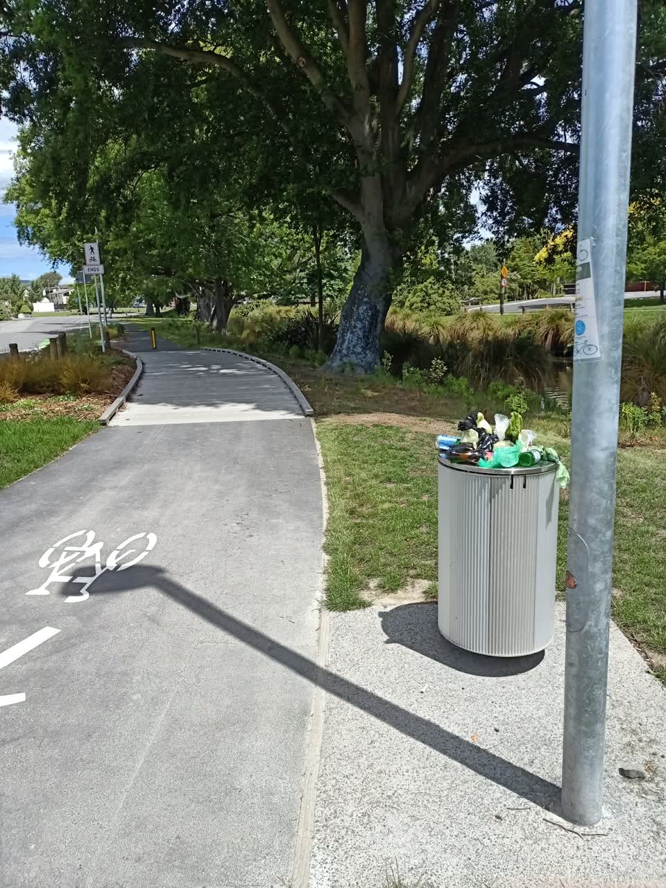 The photograph attached to this rubbish/recycling report