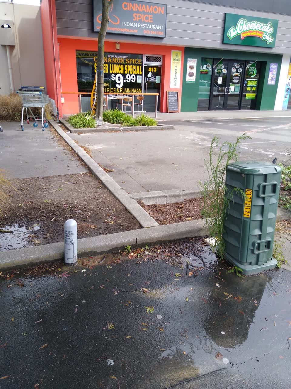The photograph attached to this water leak report