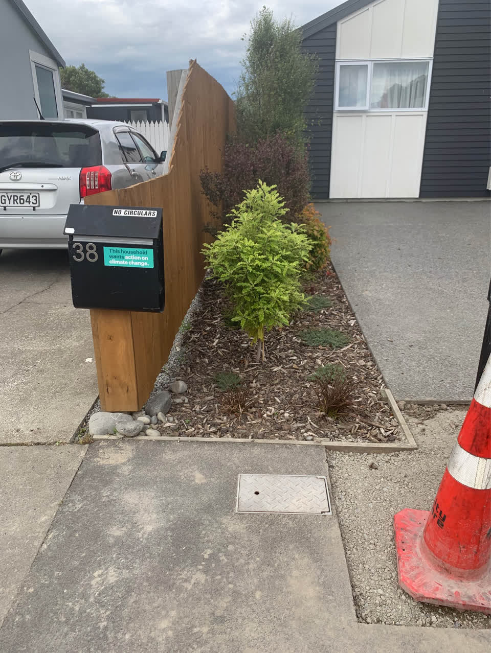 The photograph attached to this water leak report