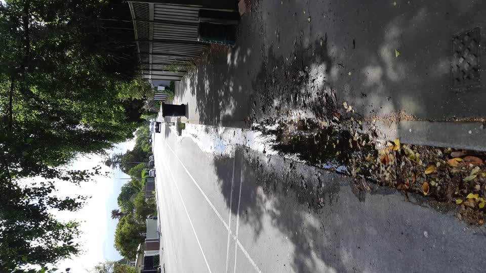 The photograph attached to this water leak report