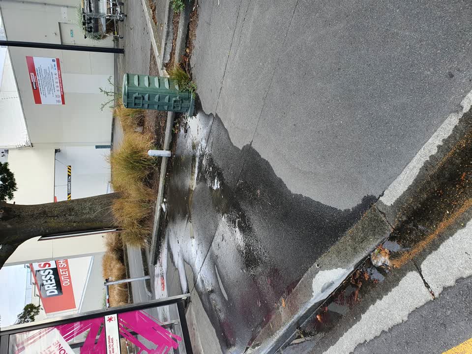 The photograph attached to this water leak report