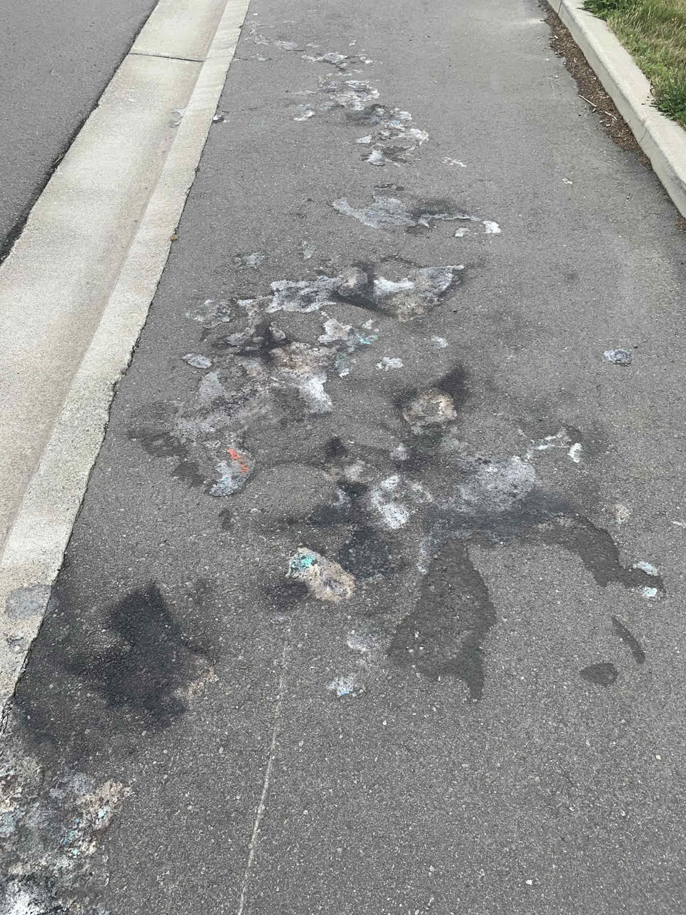 The photograph attached to this roading/streets report