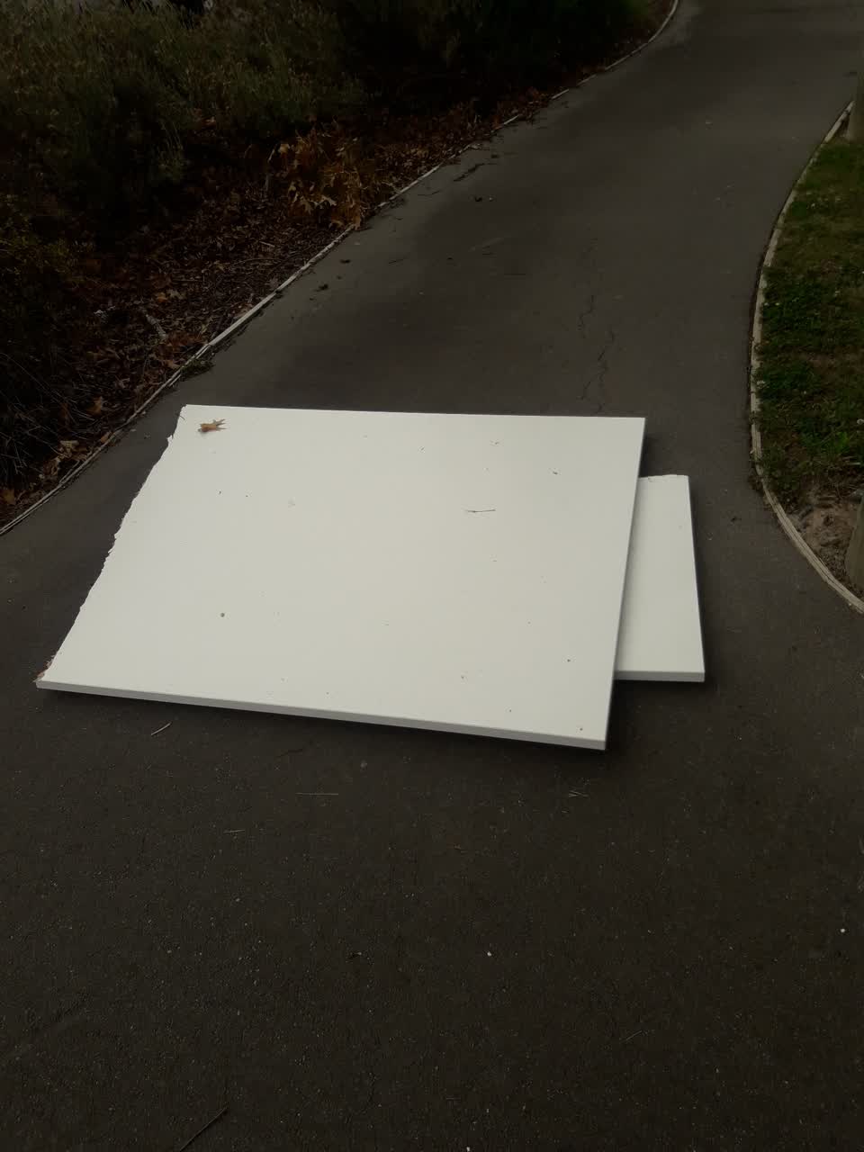 The photograph attached to this rubbish/recycling report