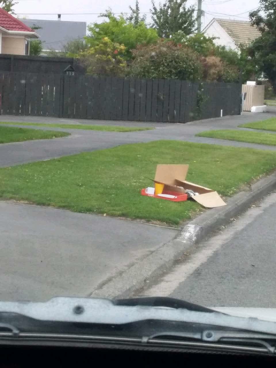 The photograph attached to this rubbish/recycling report