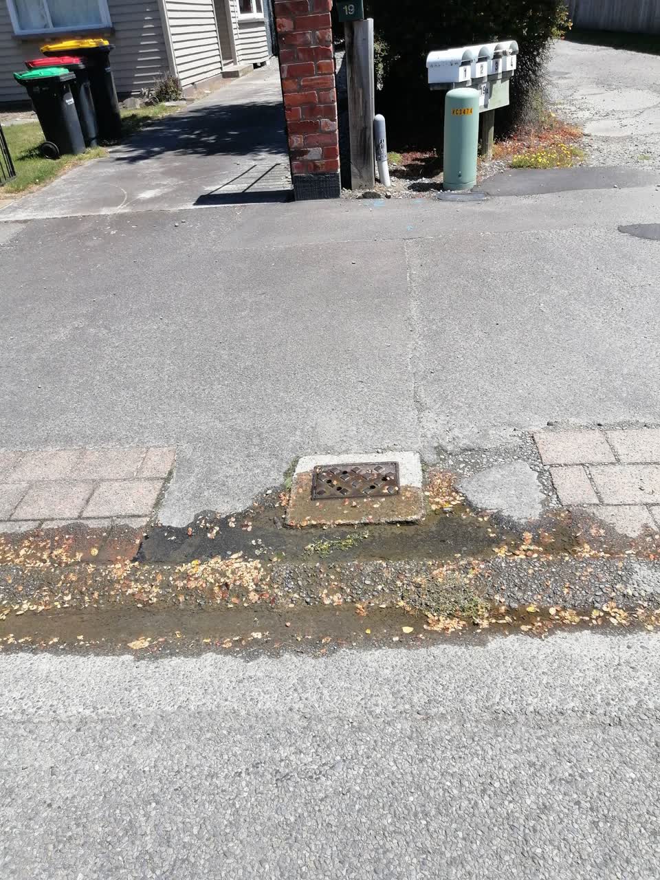 The photograph attached to this water leak report