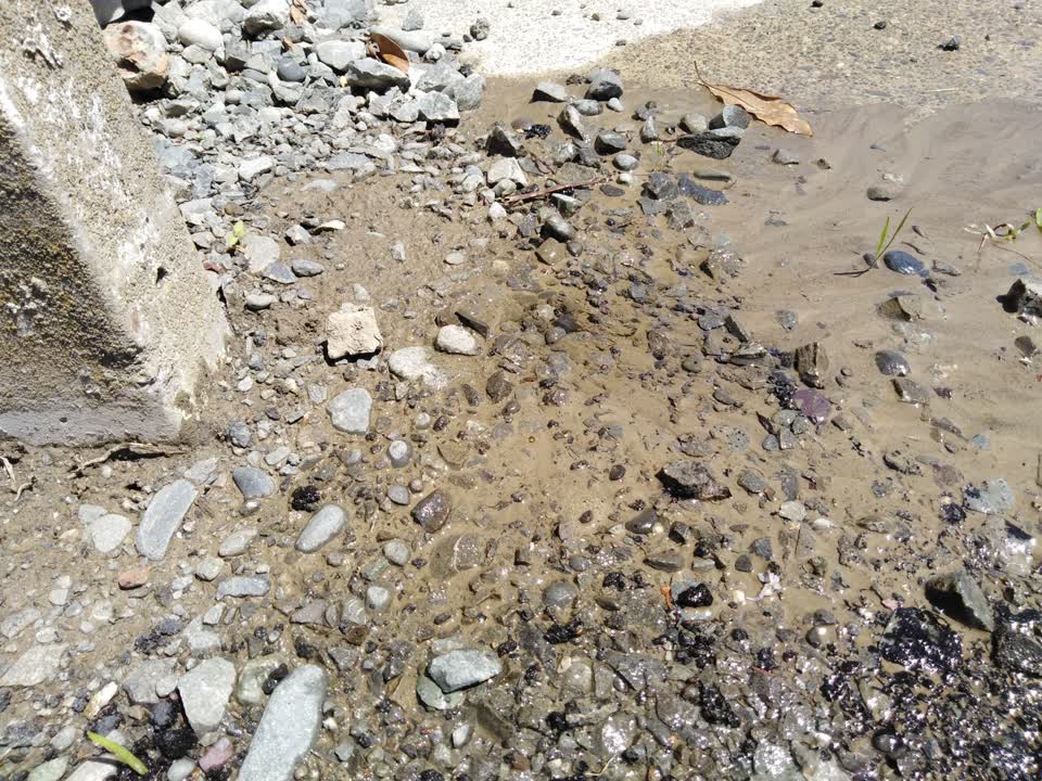 The photograph attached to this water leak report