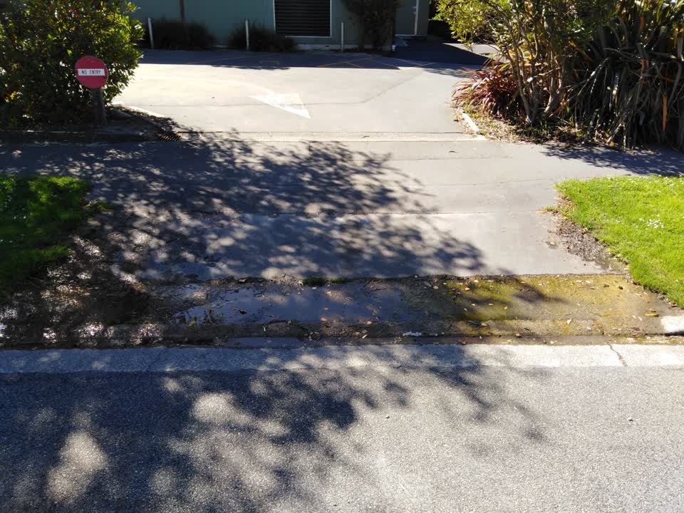 The photograph attached to this water leak report