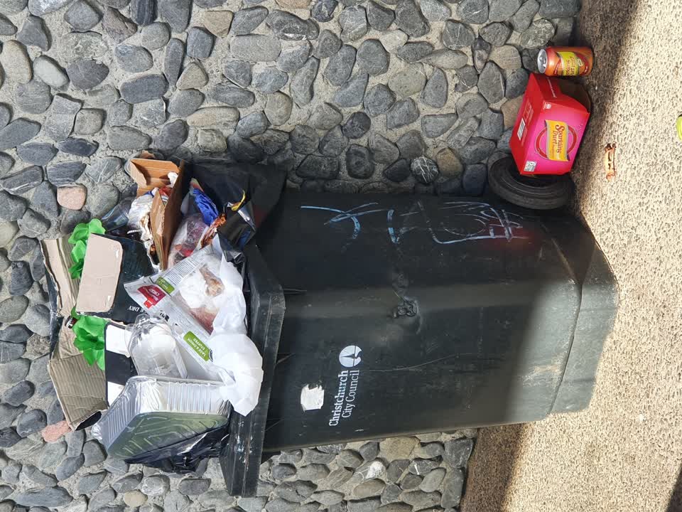 The photograph attached to this rubbish/recycling report