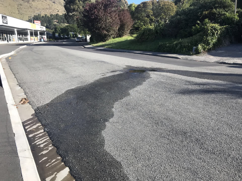 The photograph attached to this water leak report