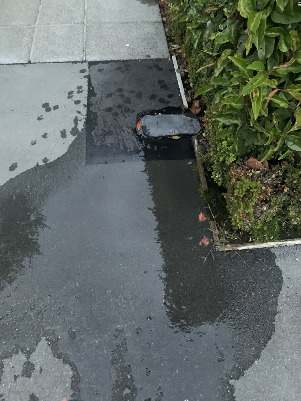 The photograph attached to this water leak report