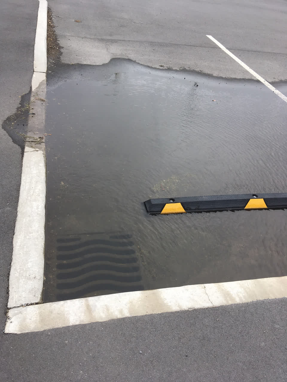 The photograph attached to this wastewater/stormwater report