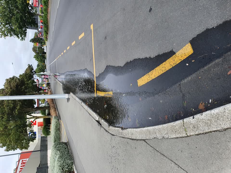 The photograph attached to this water leak report