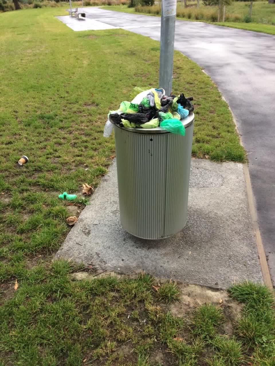 The photograph attached to this rubbish/recycling report