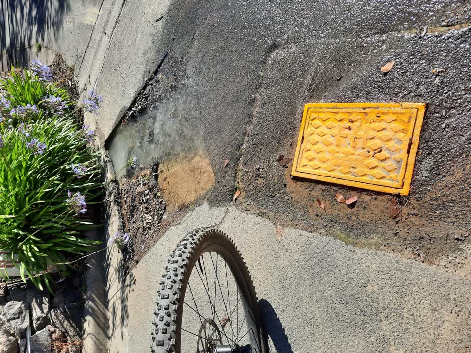 The photograph attached to this water leak report