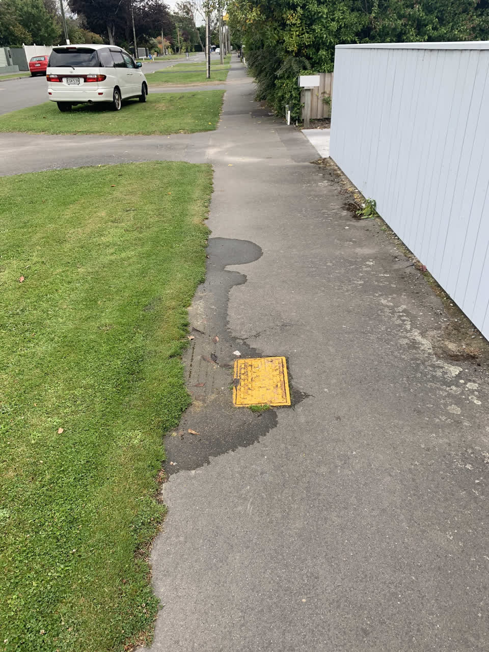 The photograph attached to this water leak report