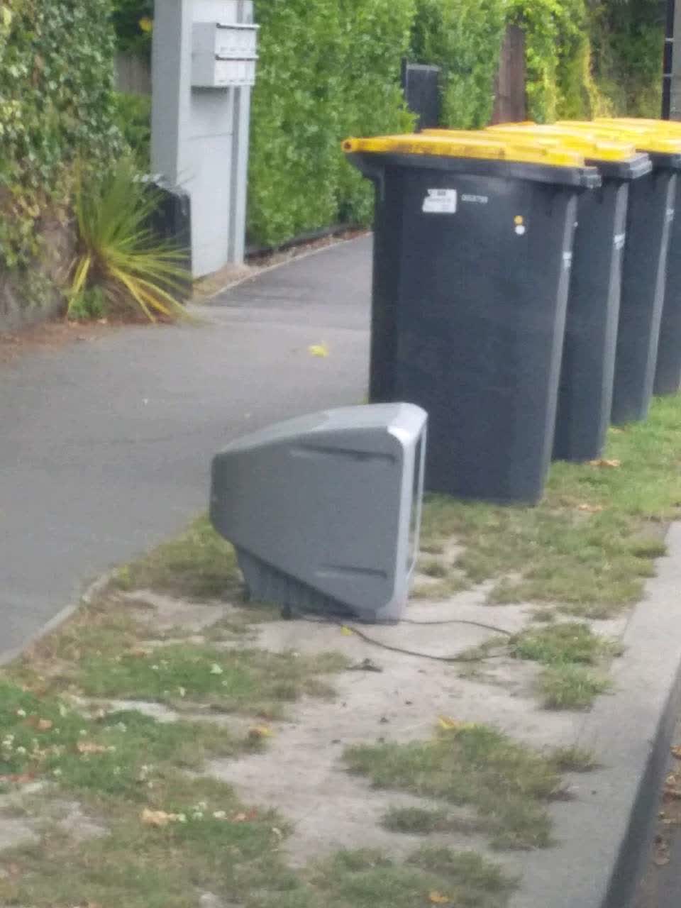 The photograph attached to this rubbish/recycling report