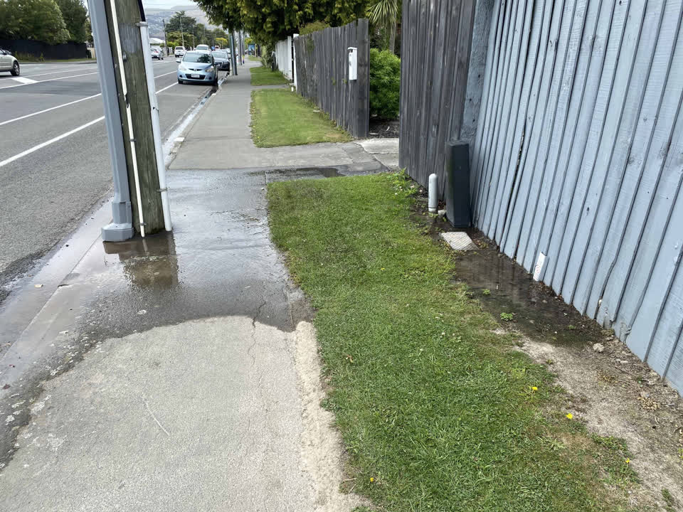 The photograph attached to this water leak report