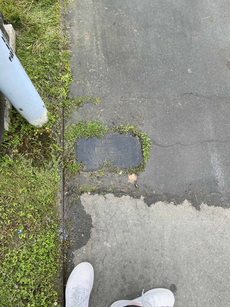 The photograph attached to this water leak report