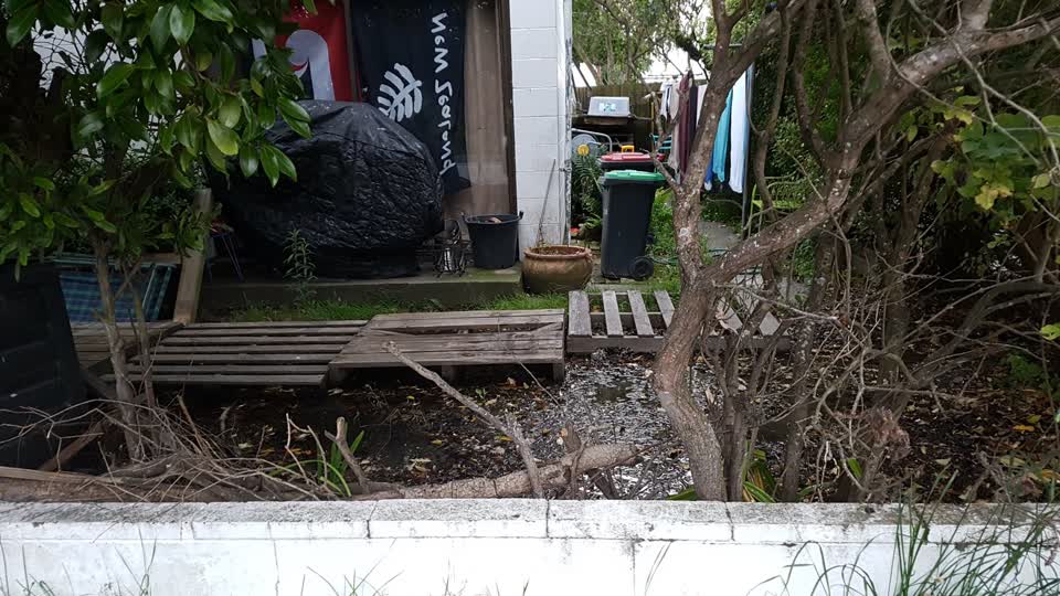 The photograph attached to this water leak report
