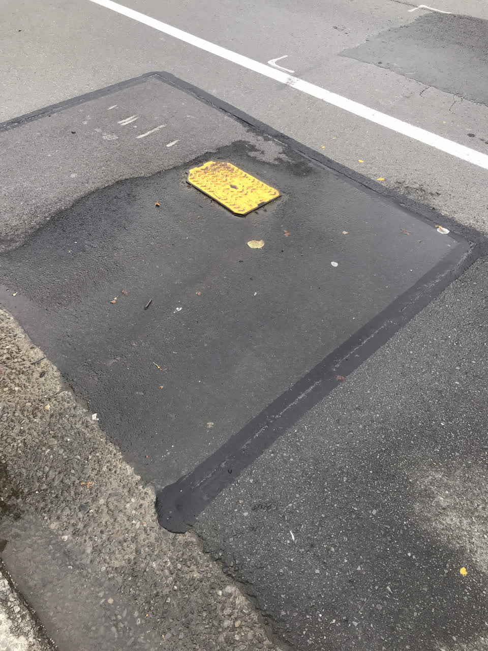 The photograph attached to this water leak report
