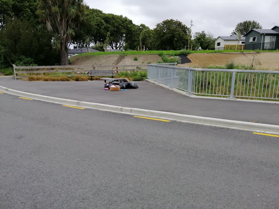 The photograph attached to this rubbish/recycling report