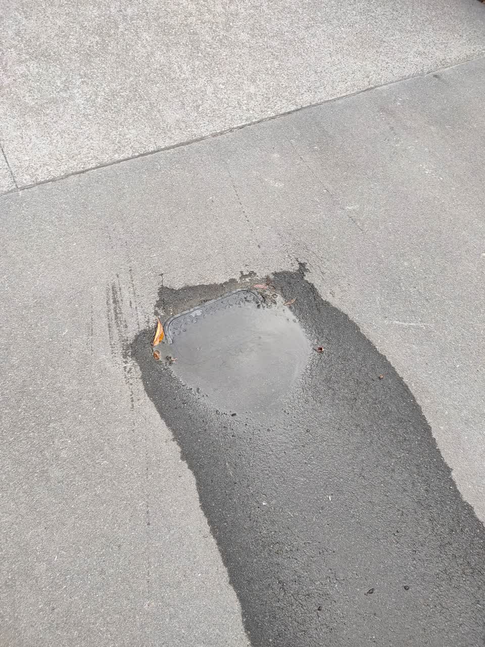 The photograph attached to this water leak report