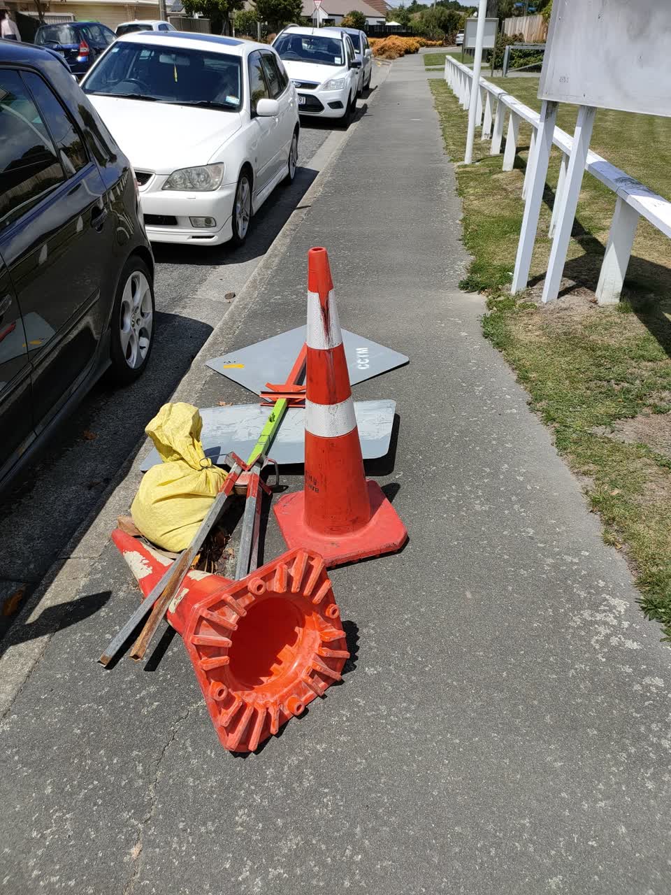 The photograph attached to this roading/streets report